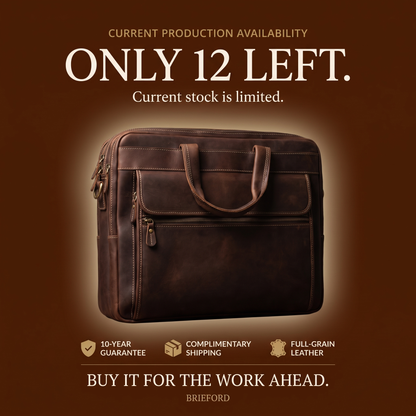 Brieford™ Executive Full-Grain Leather Briefcase
